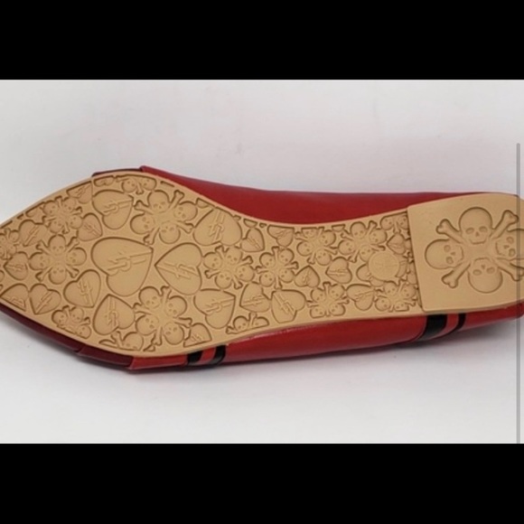 NEW! Adorable Red Crayon Flat Shoes - Picture 3 of 3